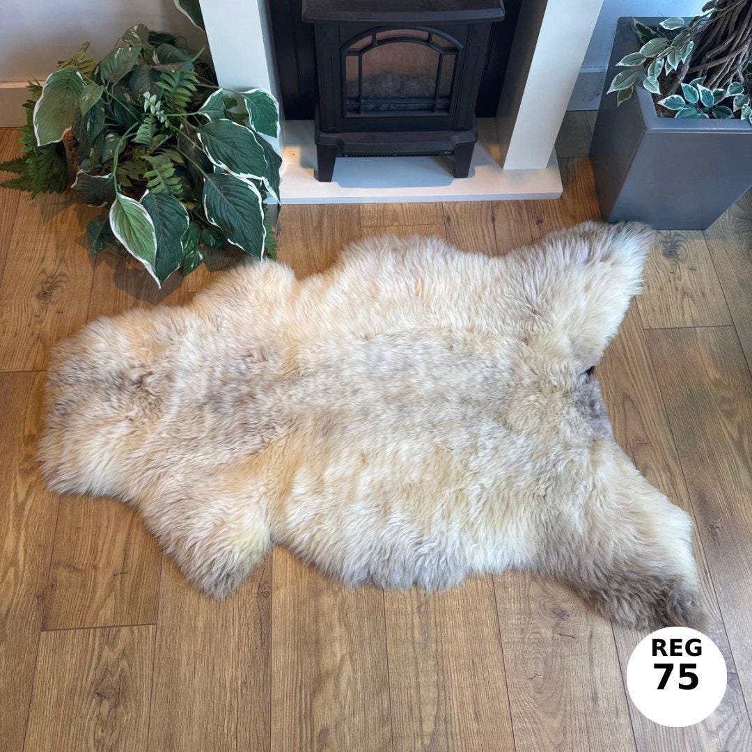 100% Undyed Rare Breed Sheepskin Rugs - Regular 75