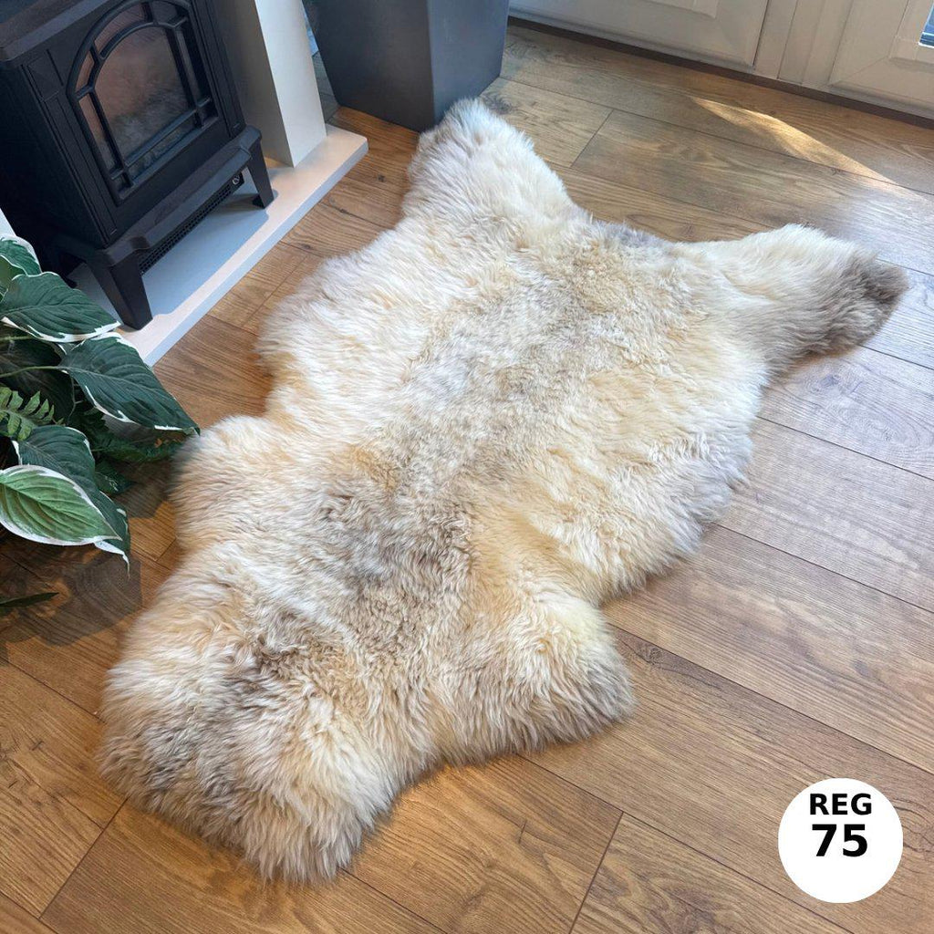100% Undyed Rare Breed Sheepskin Rugs - Regular 75