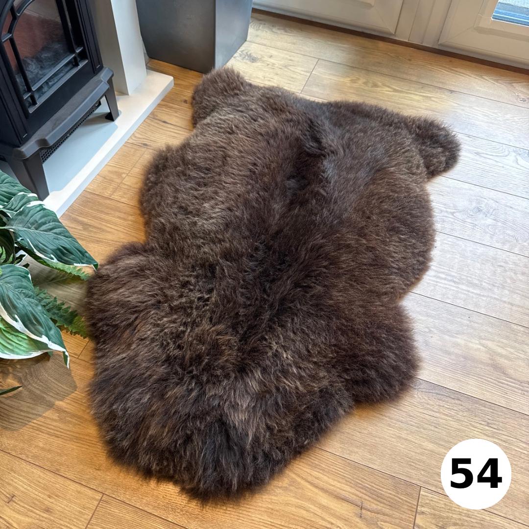 100% British Undyed Rare Breed Sheepskin Rug - 54