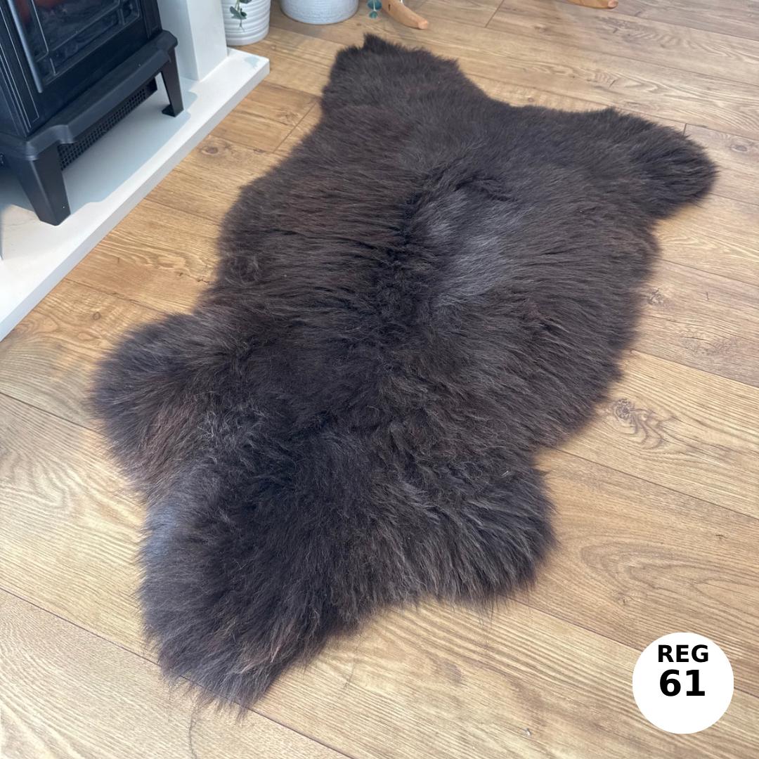 100% Undyed Rare Breed Sheepskin Rugs - Regular 61