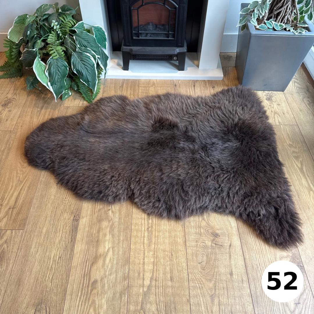 100% British Undyed Rare Breed Sheepskin Rug - 52