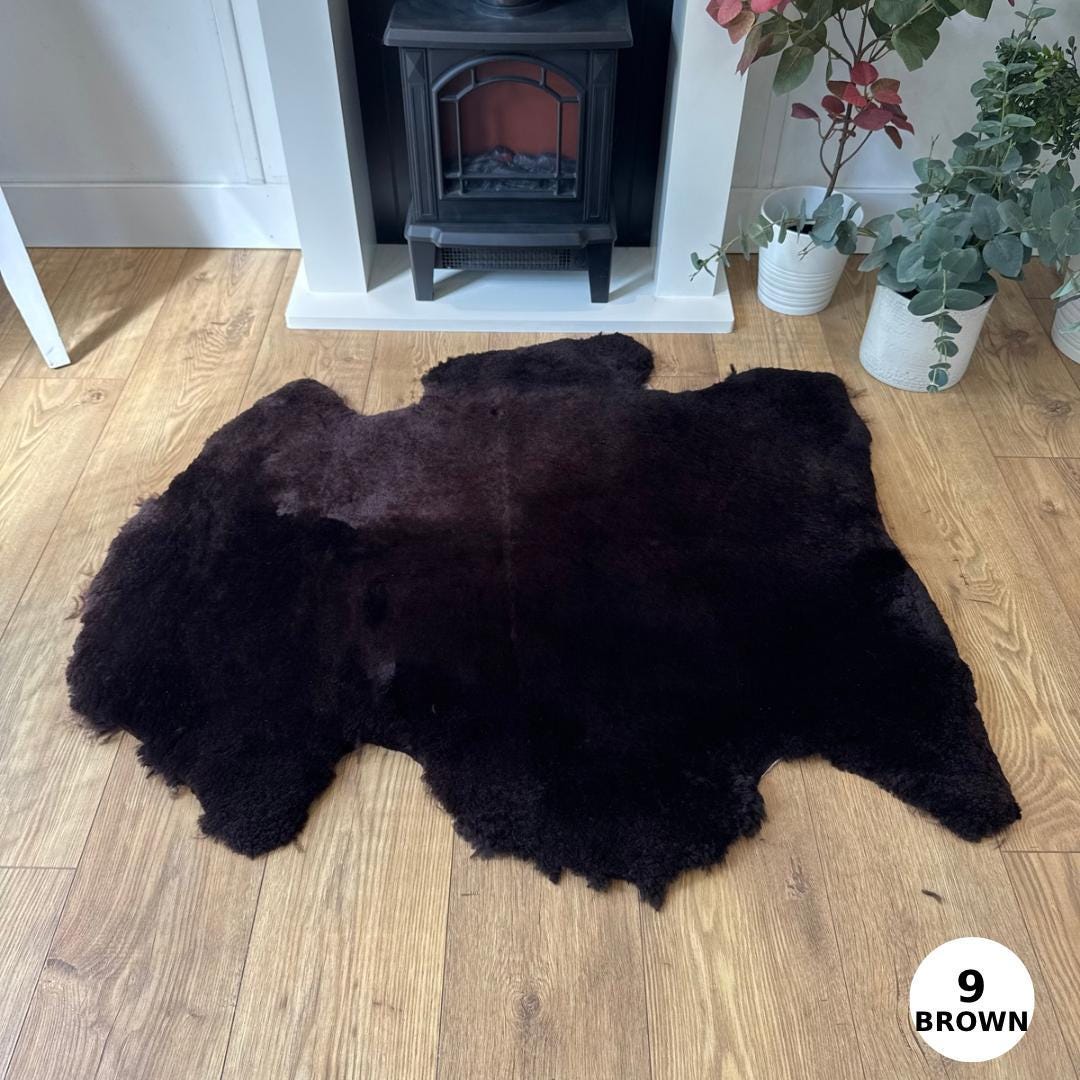 Sheepland XL 100% British Sheepskin Shearlings - BROWN