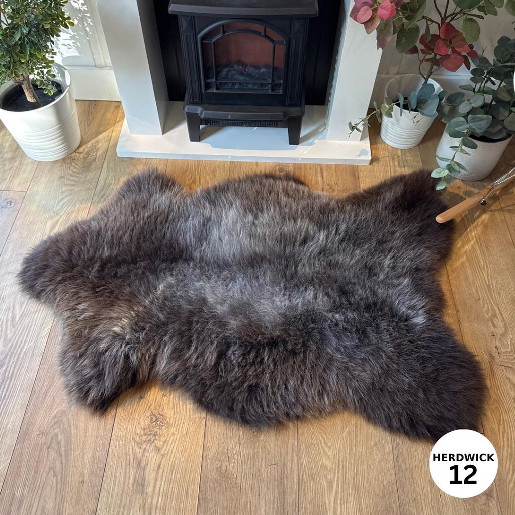 100% Whole Fleece Herdwick Sheepskin Rugs - Herdwick 12
