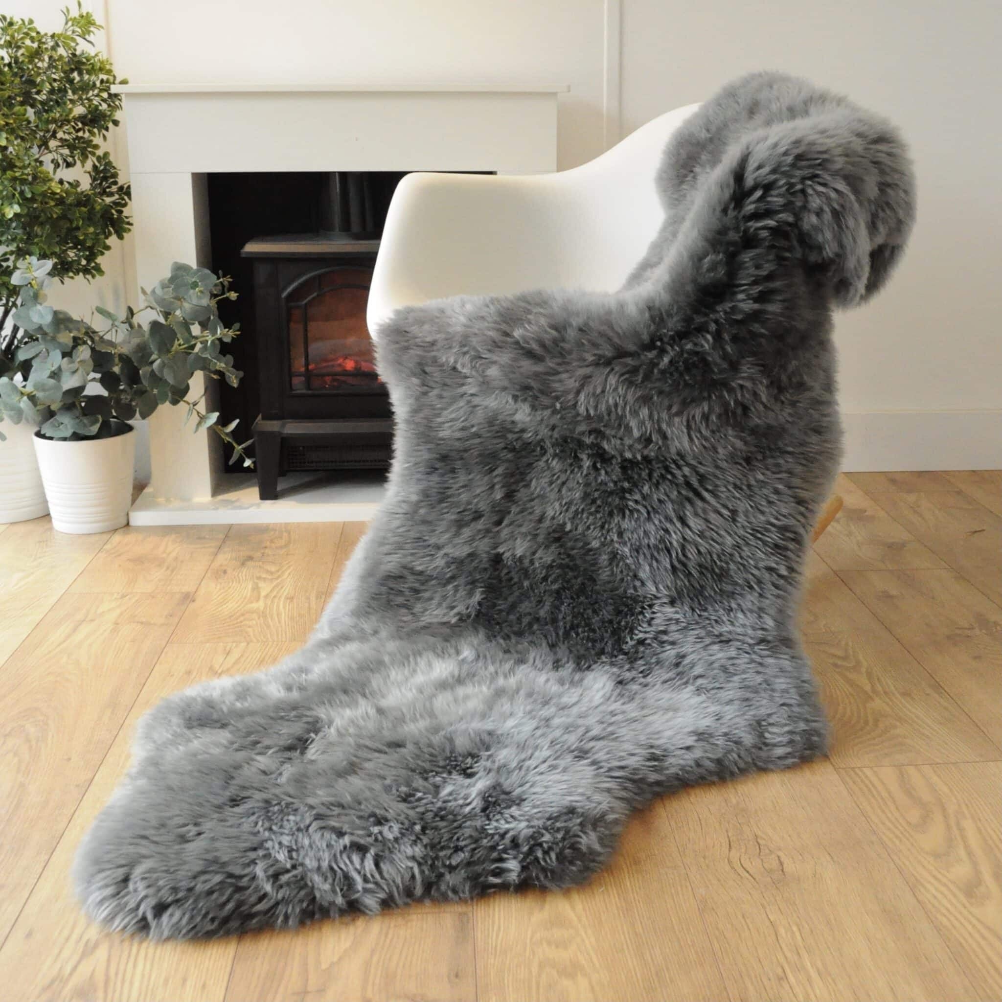 Sheepland Double Sheepskin Fur Rug - Various colours