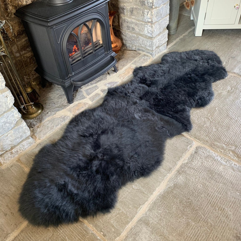 Sheepland Double Sheepskin Fur Rug - Various colours