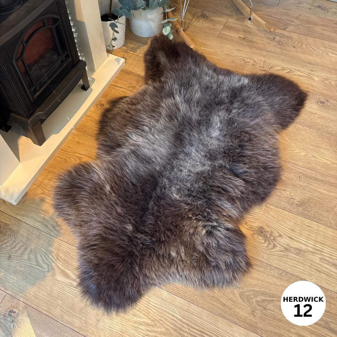 100% Whole Fleece Herdwick Sheepskin Rugs - Herdwick 12