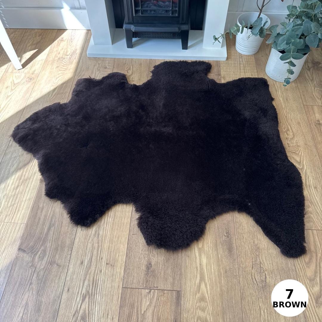 Sheepland XL 100% British Sheepskin Shearlings - BROWN