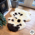 100% British Regular Jacob Undyed Rare Breed Sheepskin Rug - Reg Jacob 25
