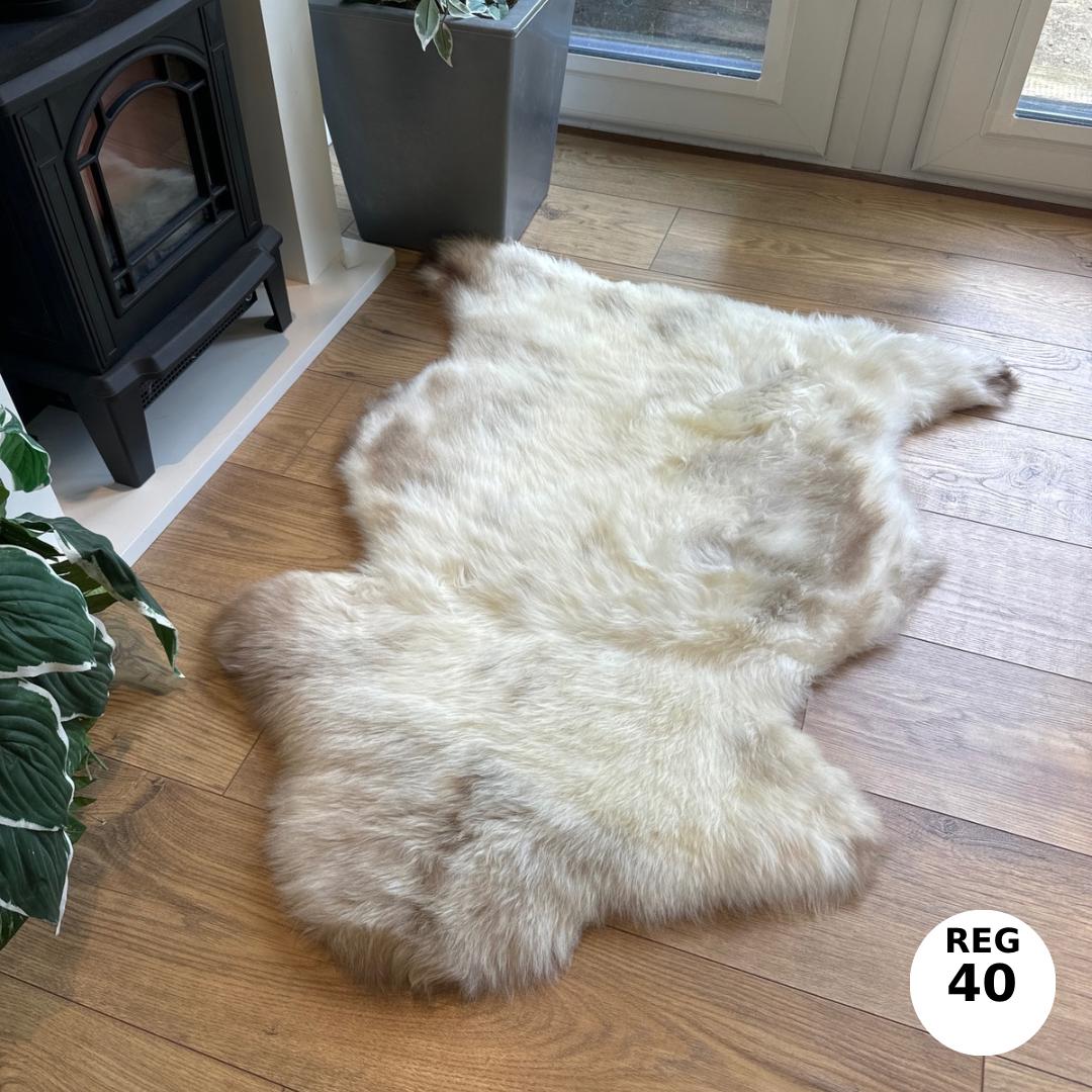 100% Undyed Rare Breed Sheepskin Rugs - Regular 40