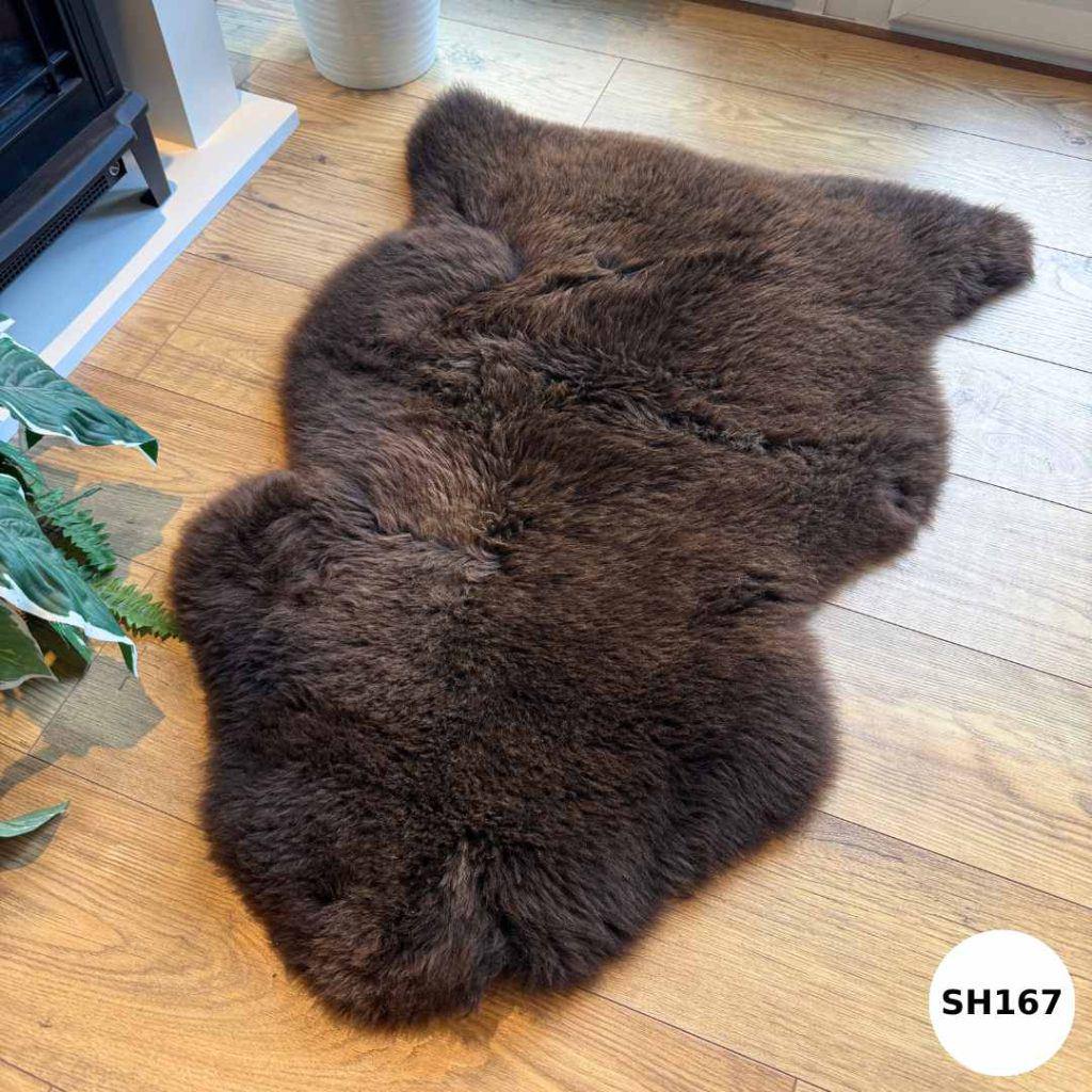 100% British Undyed Rare Breed Short Fur Sheepskin Rugs -  SH167