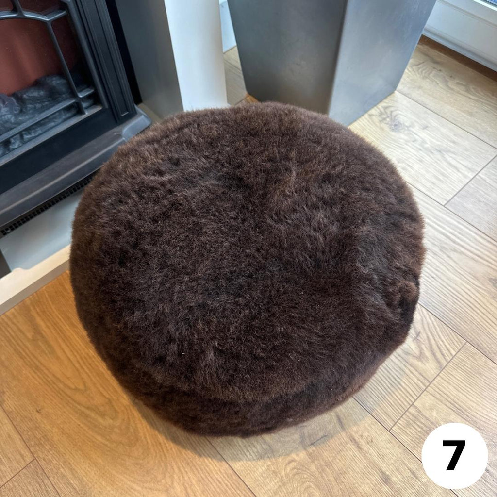 Luxury Handmade 100% British  Sheepskin Pouffe - 7