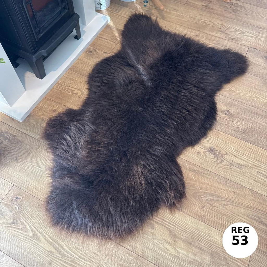 100% Undyed Rare Breed Sheepskin Rugs - Regular 53