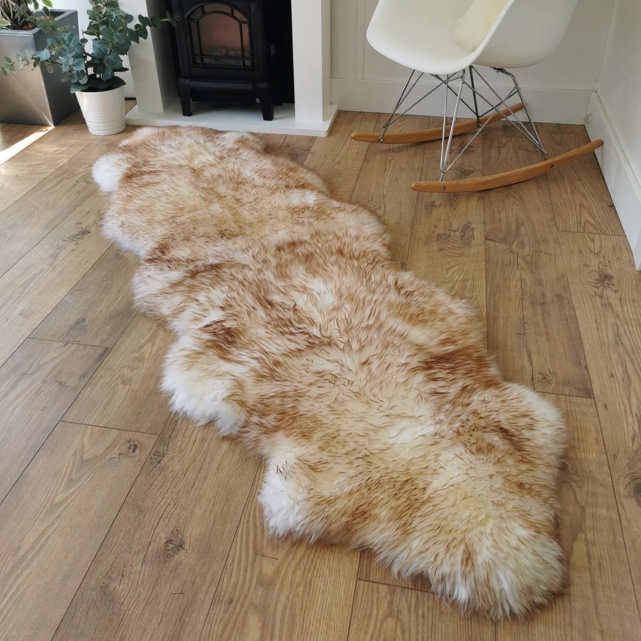 Sheepland Double Sheepskin Fur Rug - Various colours