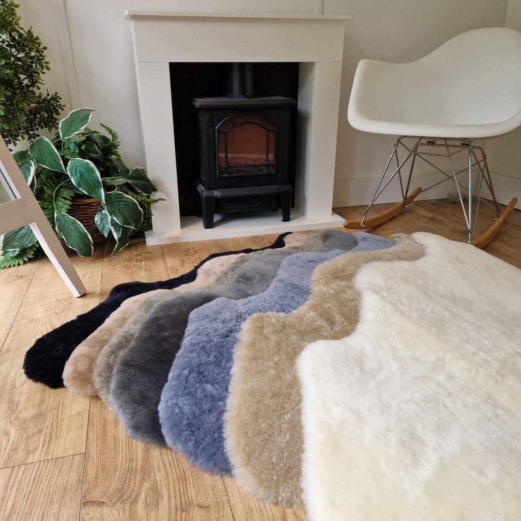 Limited Edition Short Fur Sheepskin Shearling Rug or Chair Throw - Various Colours