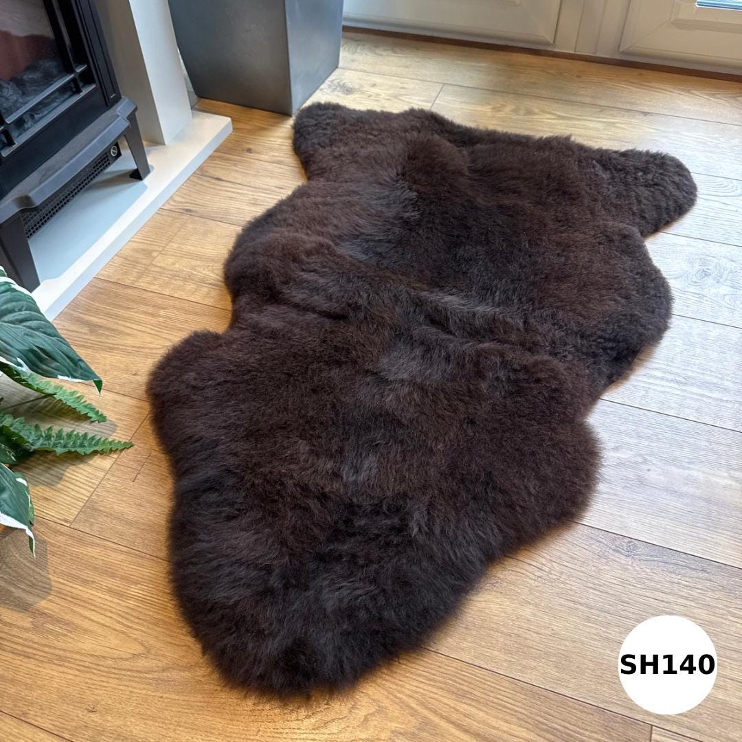 100% British Undyed Rare Breed Short Fur Sheepskin Rugs -  SH140