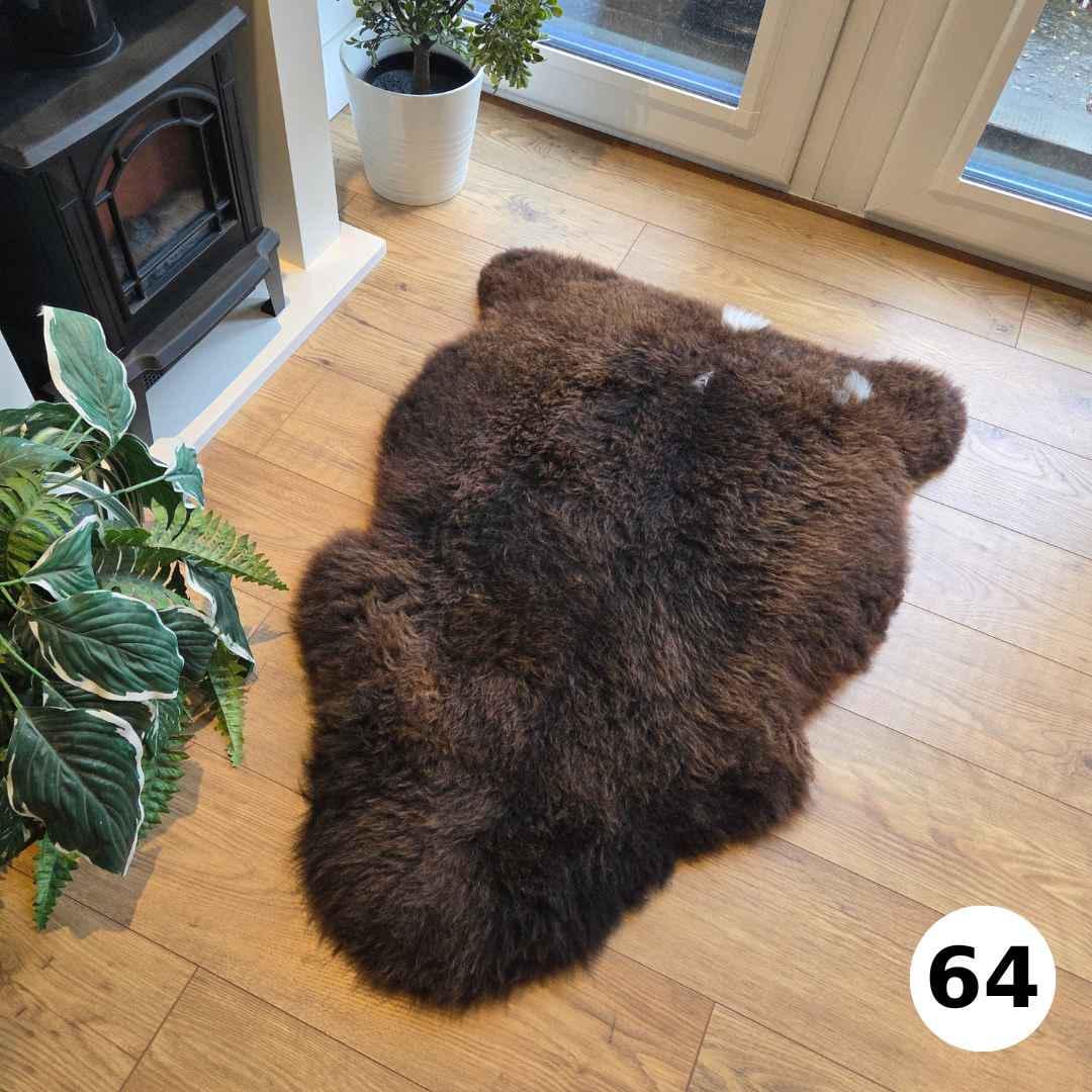 100% British Undyed Rare Breed Sheepskin Rug - 64