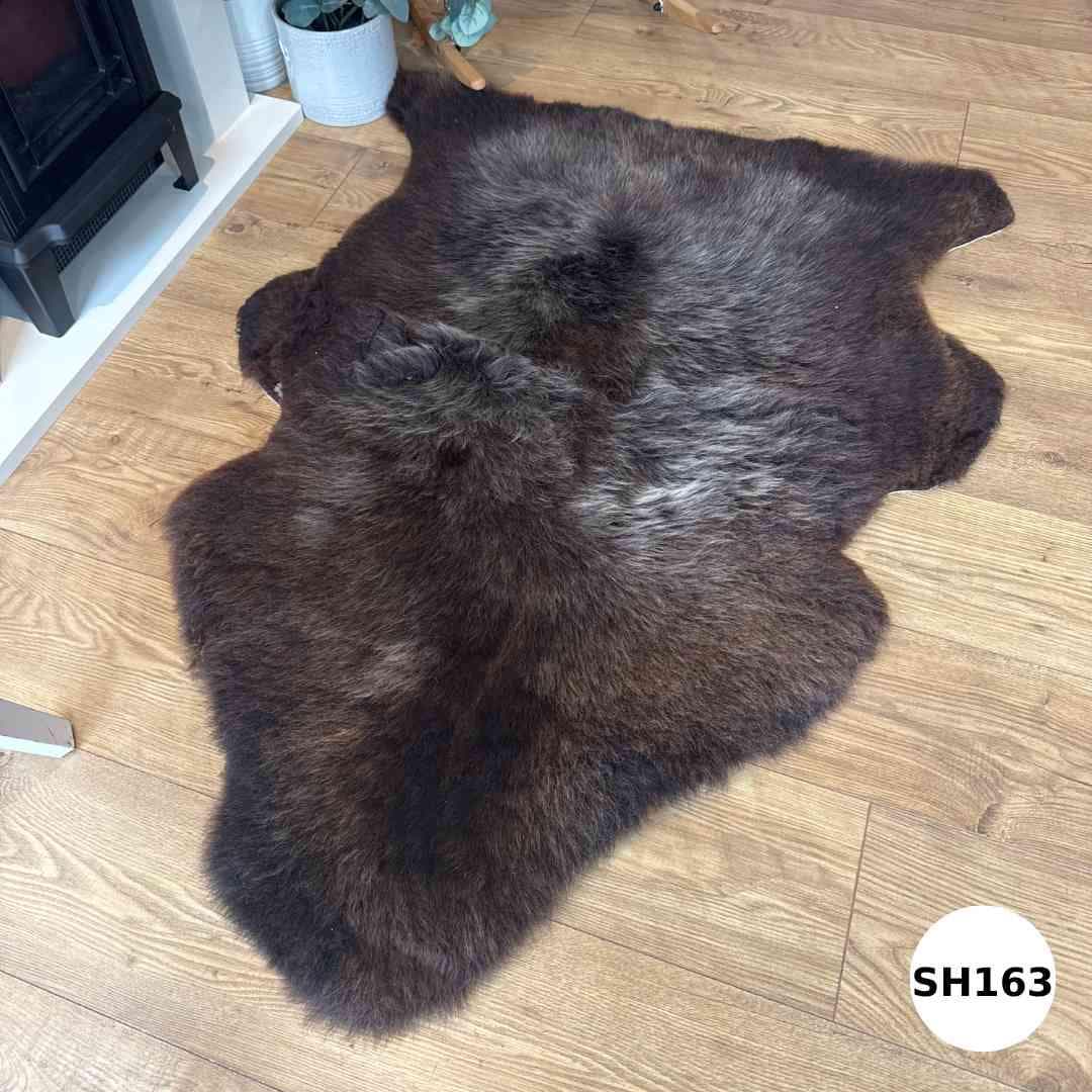 100% British Undyed Rare Breed Short Fur Sheepskin Rugs -  SH163