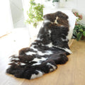 100% British Jacob Undyed Rare Breed Supersize Sheepskin Double Rug - Handmade in Somerset