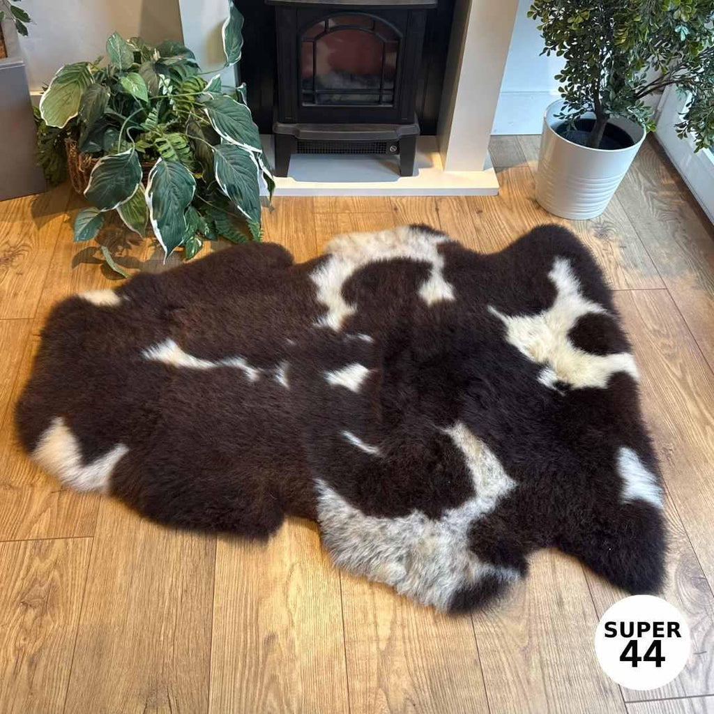 100% British Supersize Undyed Rare Breed Sheepskin Rug - 44