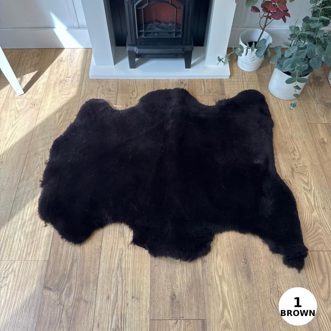 Sheepland XL 100% British Sheepskin Shearlings - BROWN