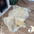 100% Undyed Rare Breed Sheepskin Rugs - Reg 5 Short Fur