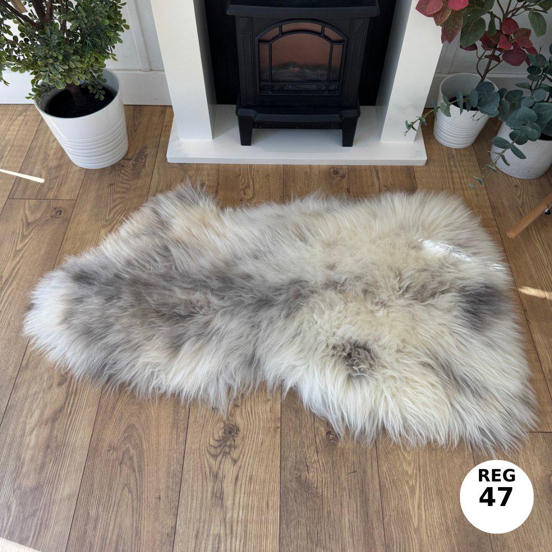 100% Undyed Rare Breed Sheepskin Rugs - Regular 47