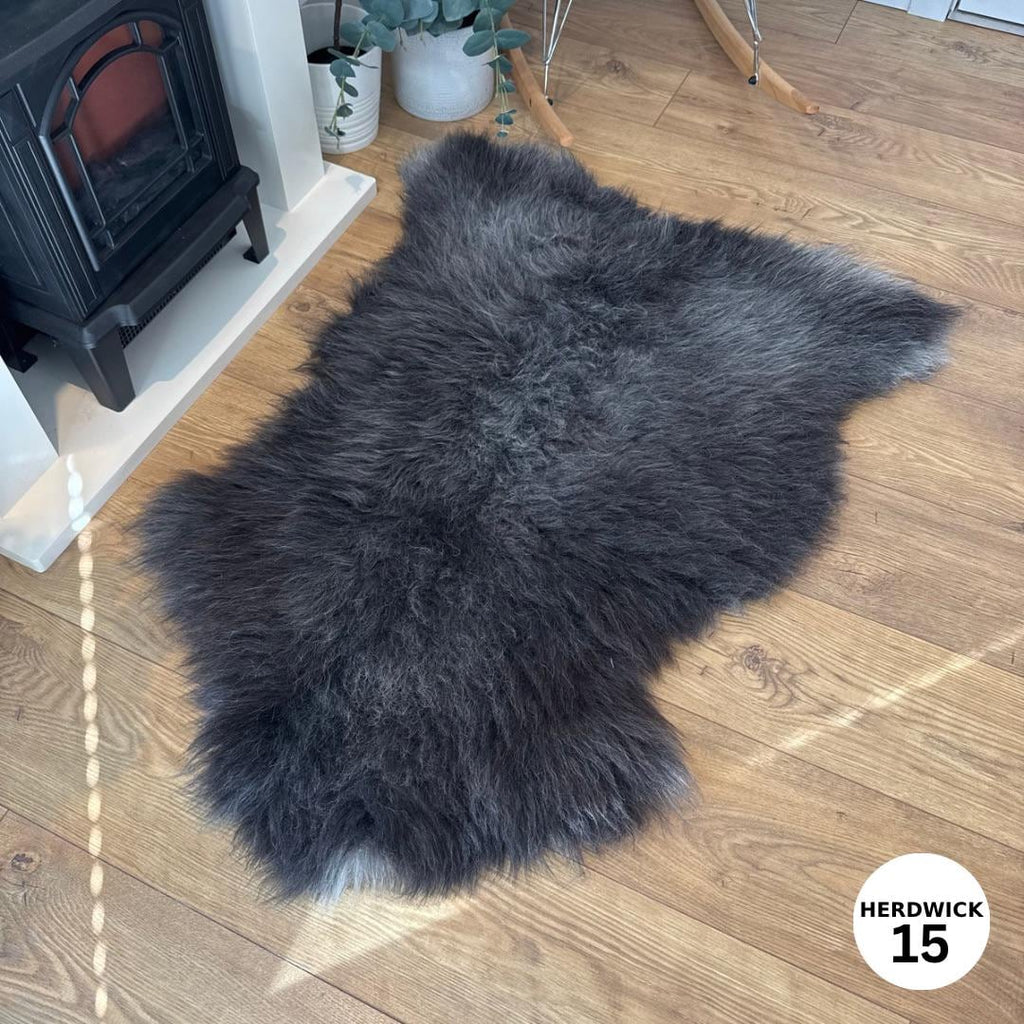 100% Whole Fleece Herdwick Sheepskin Rugs - Herdwick 15