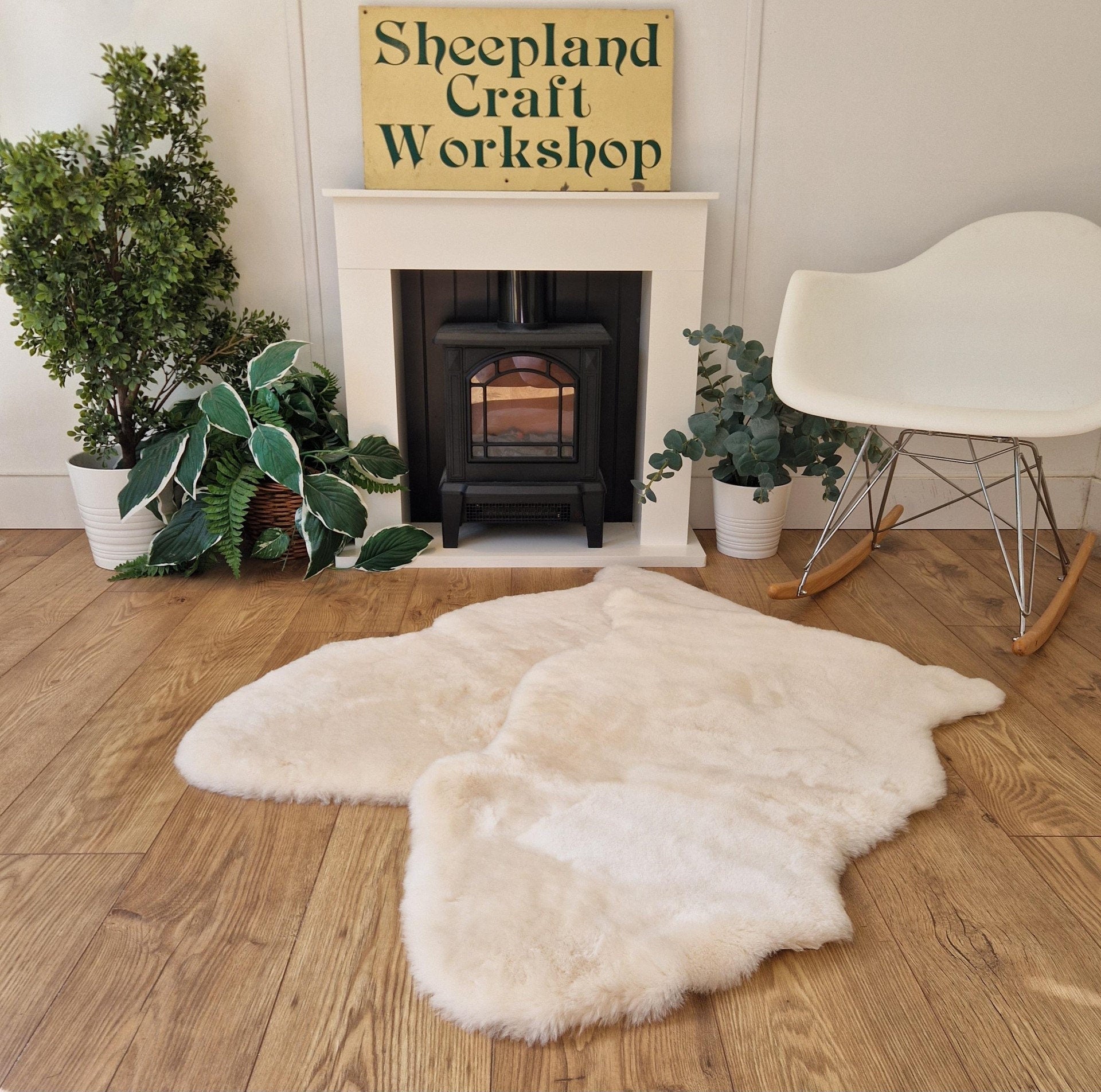 Genuine British Sheepskin "Baby Safe" Rug for Babies and Infants