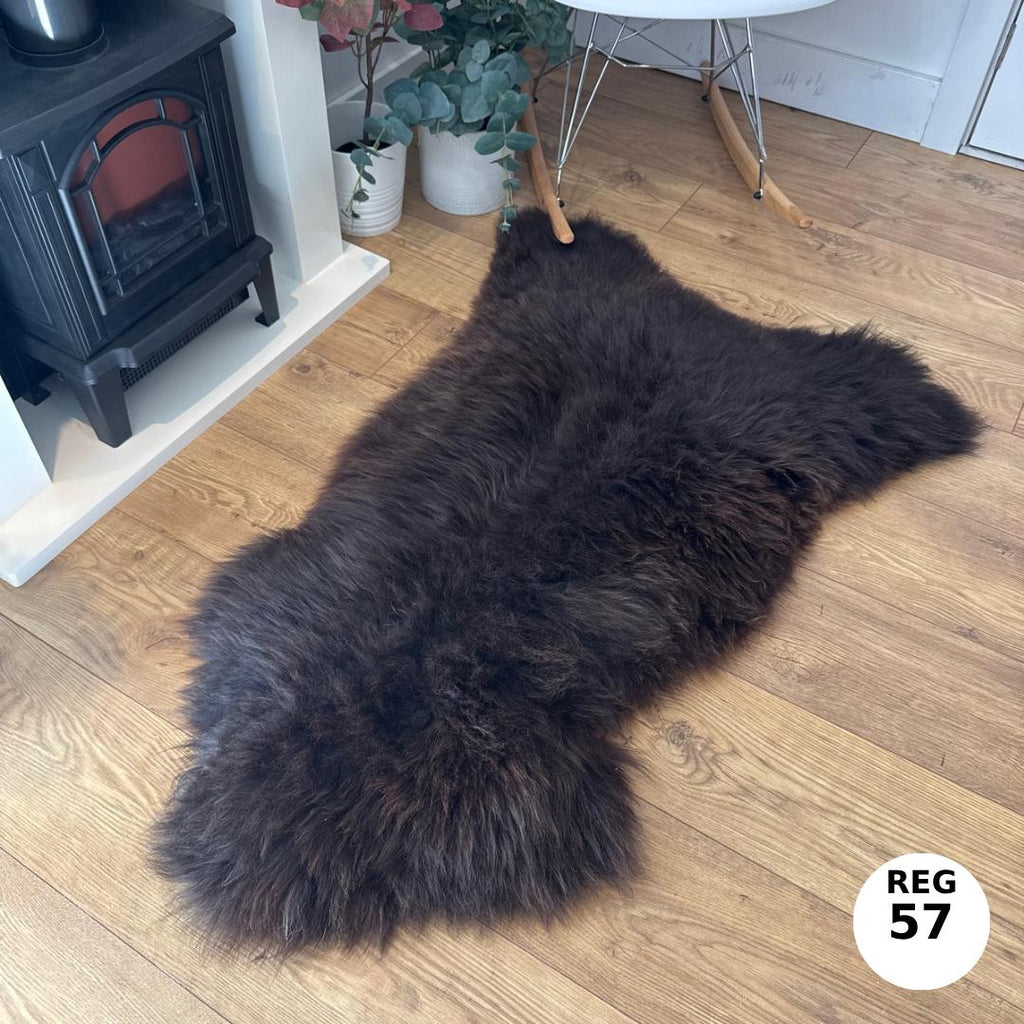 100% Undyed Rare Breed Sheepskin Rugs - Regular 57