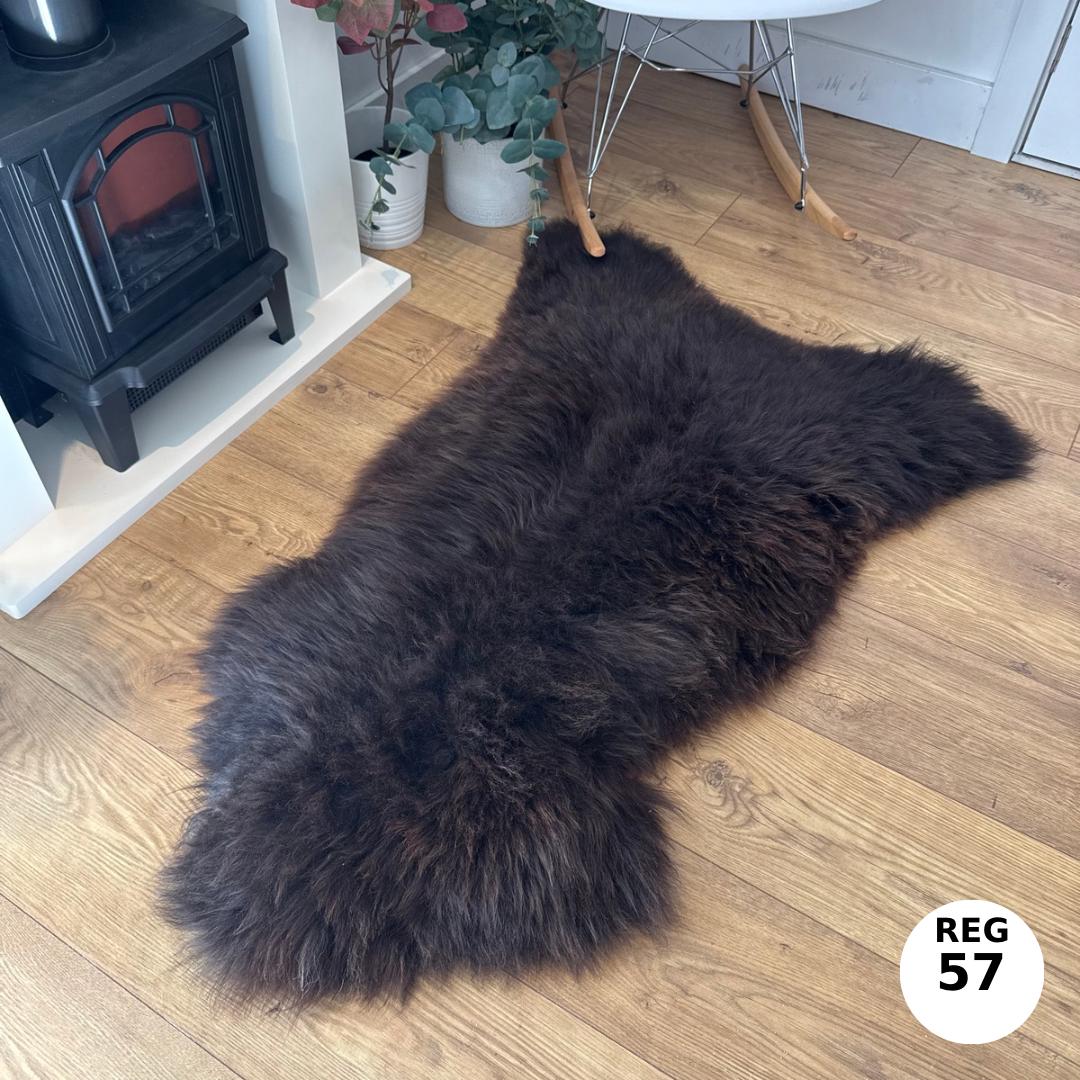 100% Undyed Rare Breed Sheepskin Rugs - Regular 57