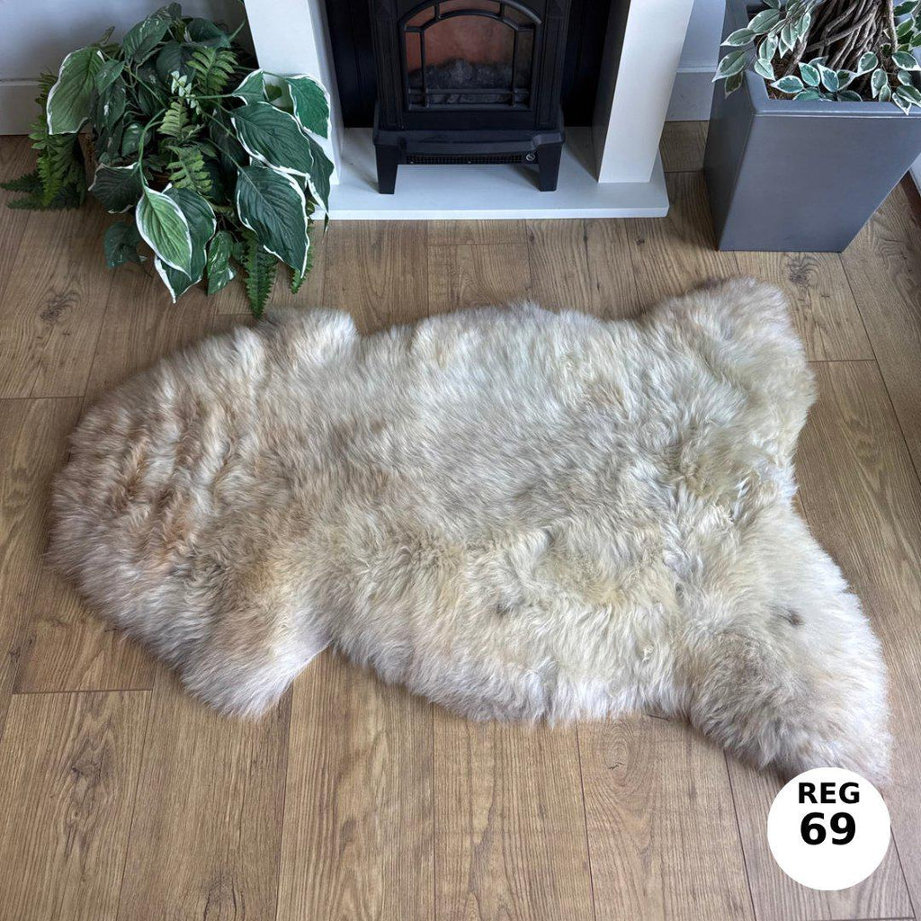 100% Undyed Rare Breed Sheepskin Rugs - Regular 69
