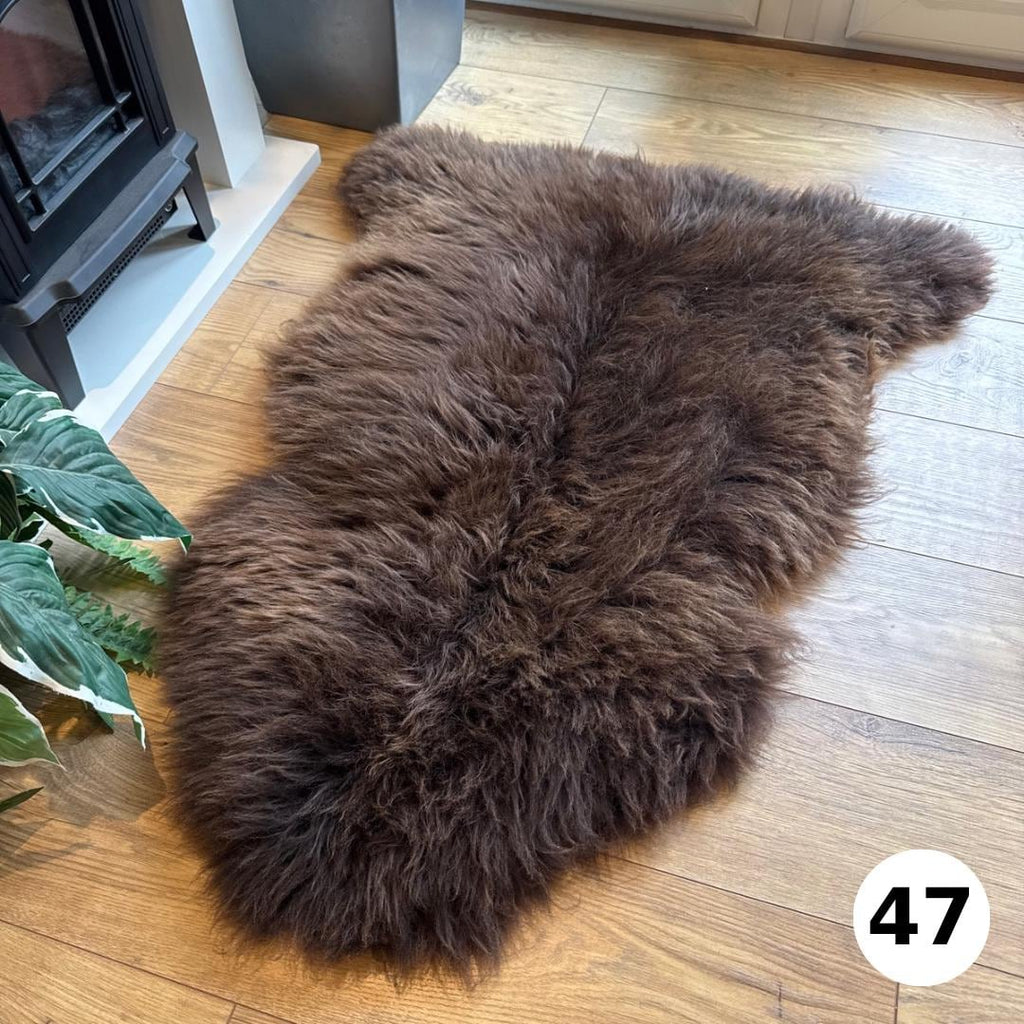 100% British Undyed Rare Breed Sheepskin Rug - 47