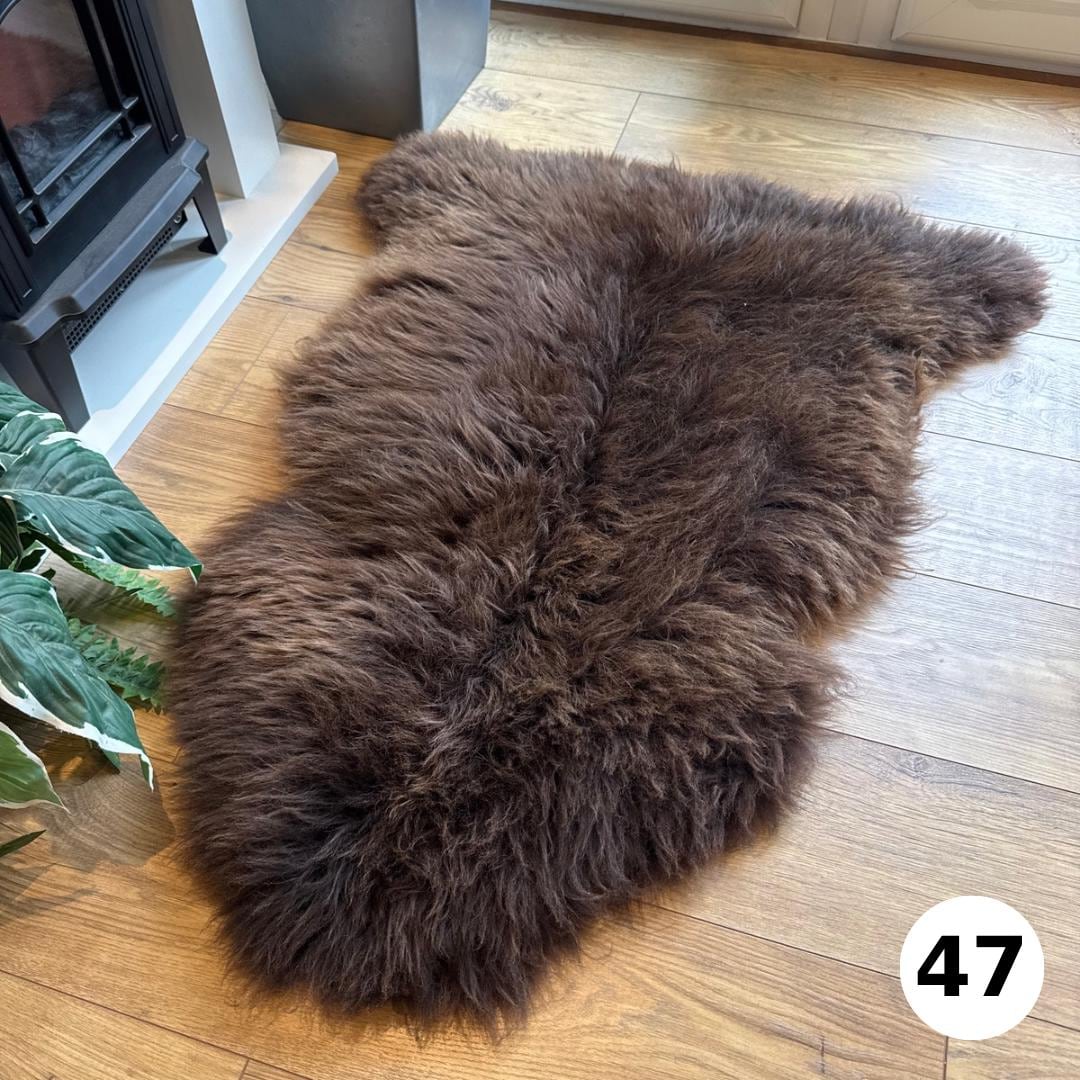 100% British Undyed Rare Breed Sheepskin Rug - 47