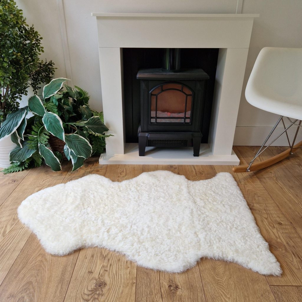 Limited Edition Short Fur Sheepskin Shearling Rug or Chair Throw - Various Colours