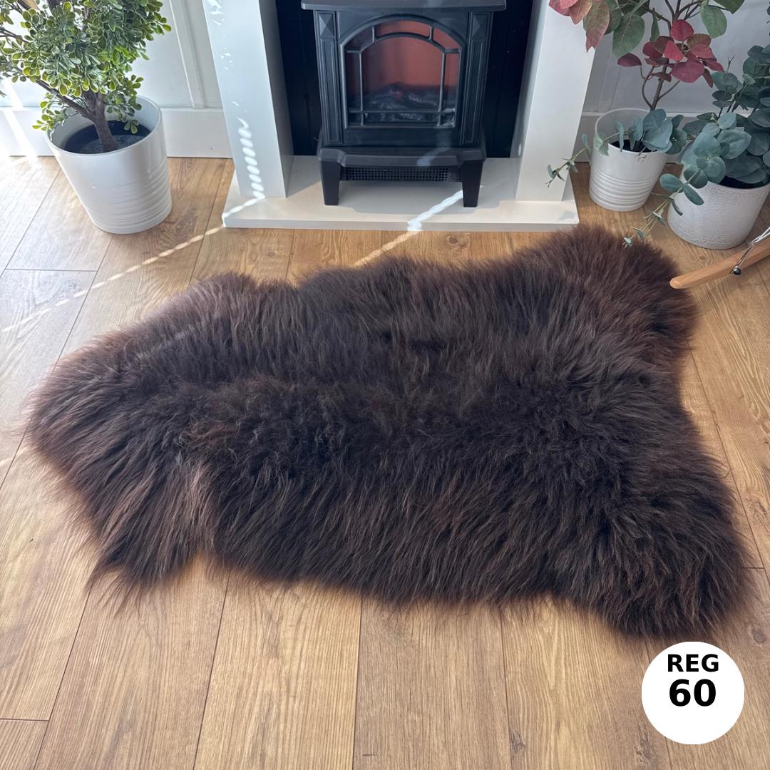 100% Undyed Rare Breed Sheepskin Rugs - Regular 60