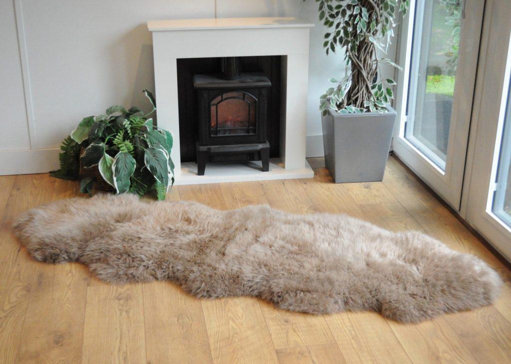 Sheepland Double Sheepskin Fur Rug - Various colours