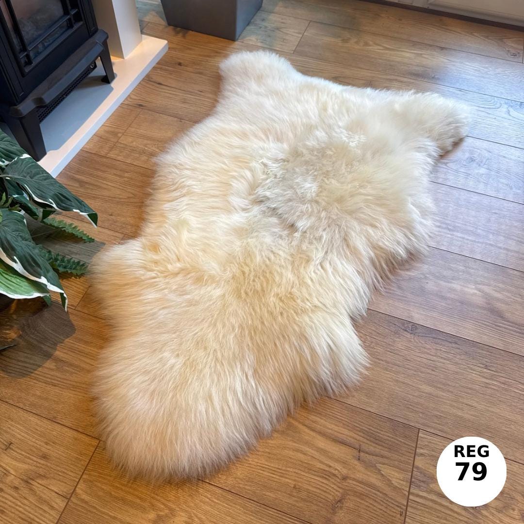 100% Undyed Rare Breed Sheepskin Rugs - Regular 79