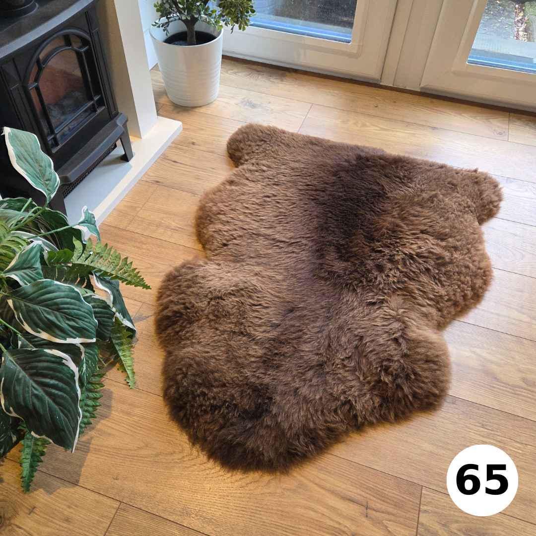 100% British Undyed Rare Breed Sheepskin Rug - 65