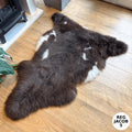 100% British Regular Jacob Undyed Rare Breed Sheepskin Rug - Reg Jacob 5