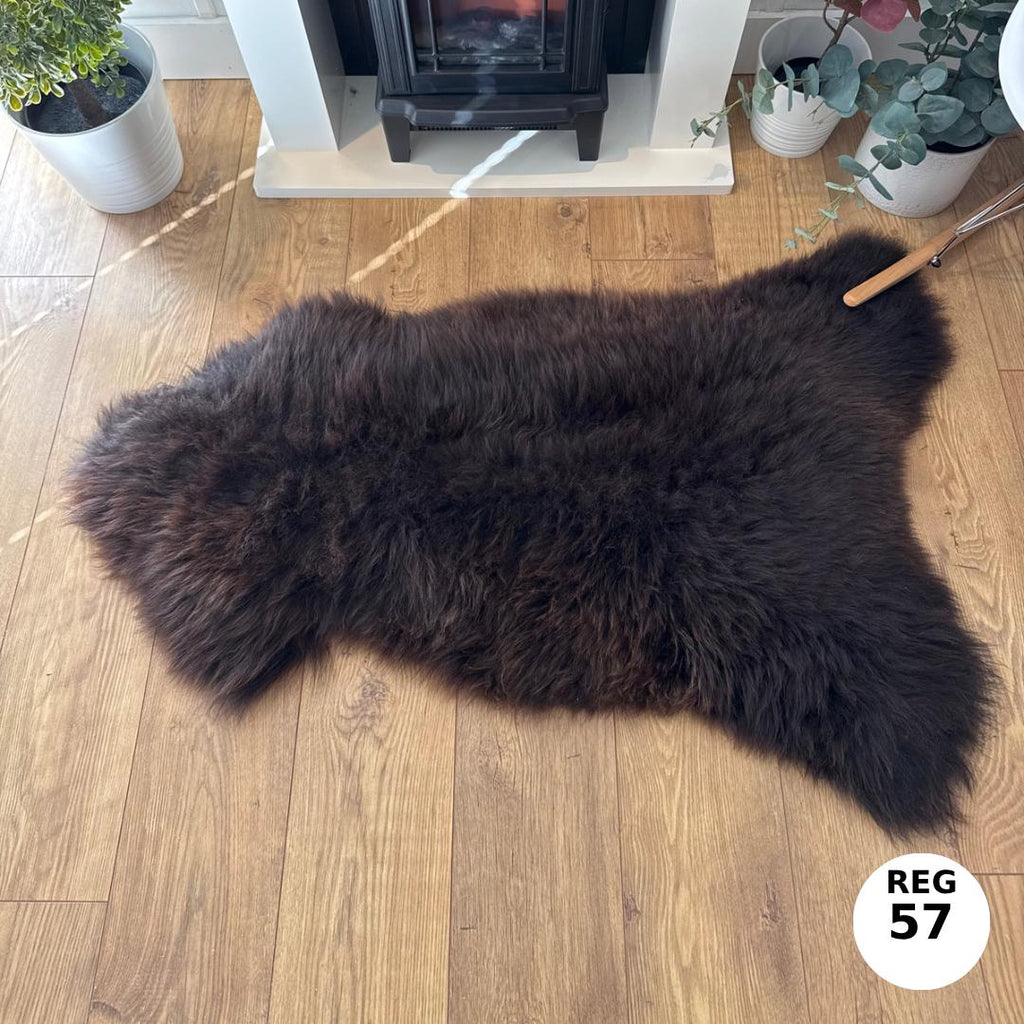 100% Undyed Rare Breed Sheepskin Rugs - Regular 57