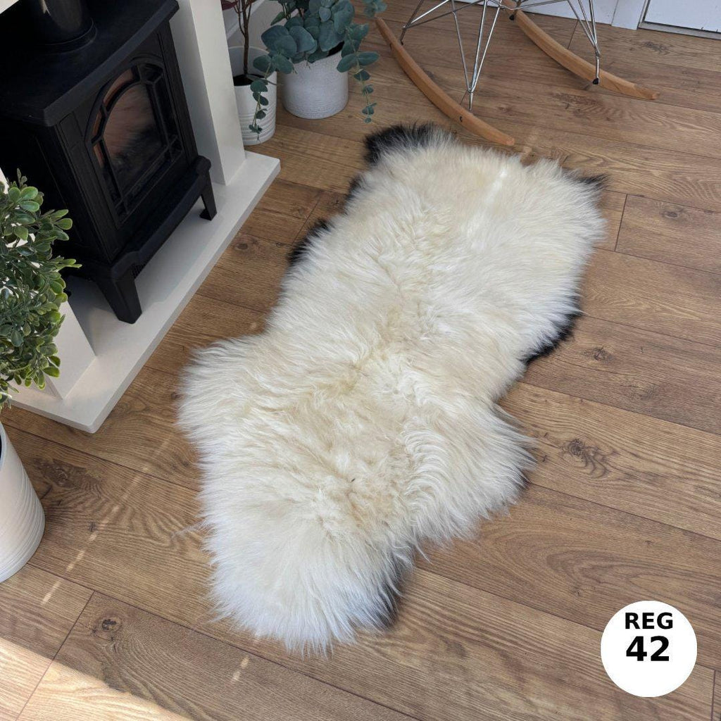 100% Undyed Rare Breed Sheepskin Rugs - Regular 42