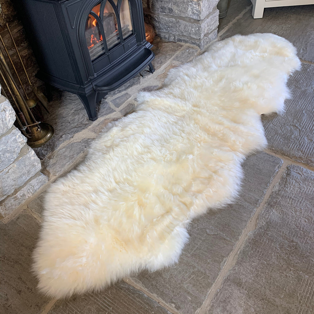 Sheepland Double Sheepskin Fur Rug - Various colours