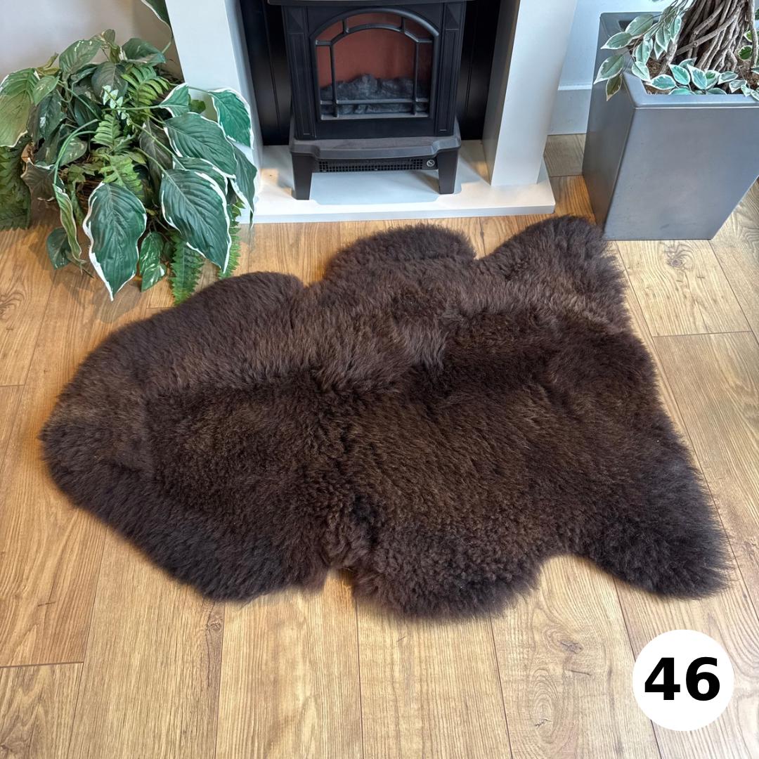 100% British Undyed Rare Breed Sheepskin Rug - 46