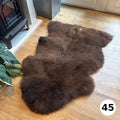 100% British Undyed Rare Breed Sheepskin Rug - 45