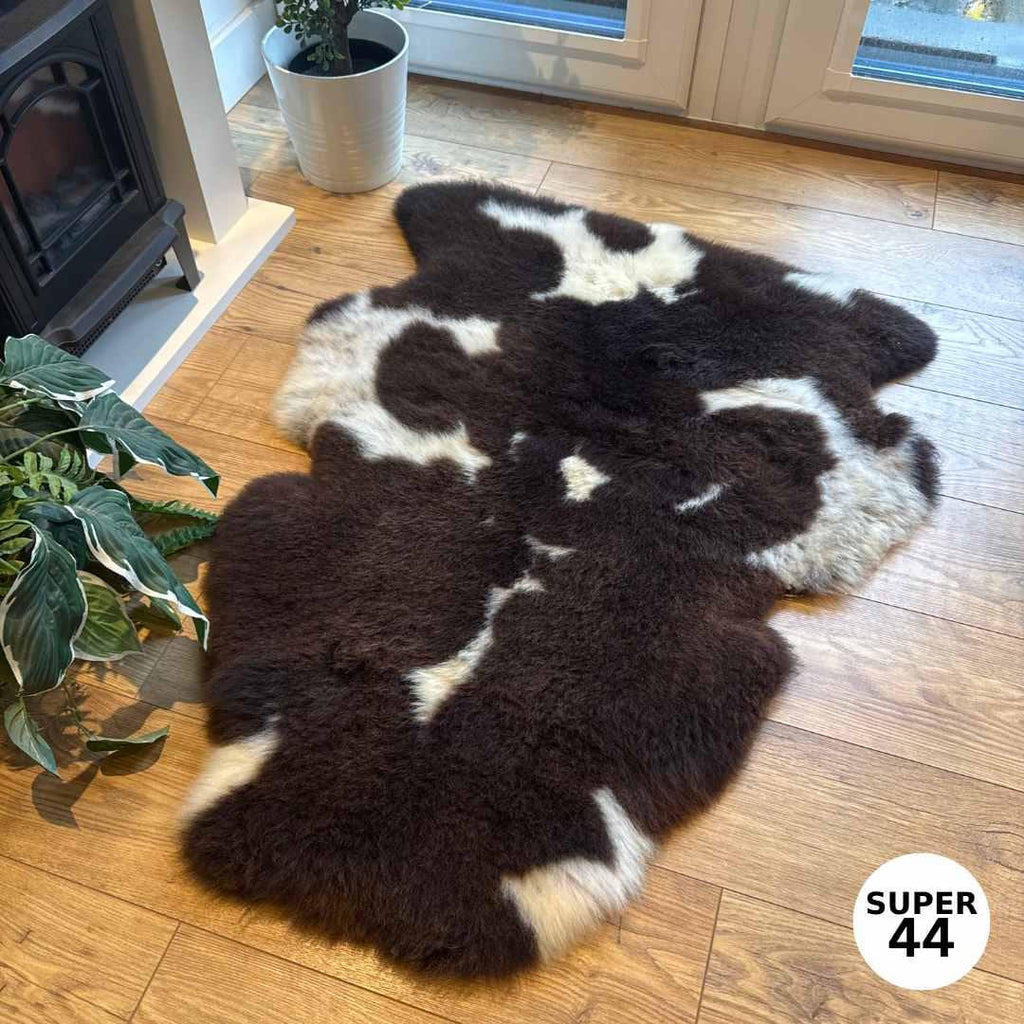 100% British Supersize Undyed Rare Breed Sheepskin Rug - 44