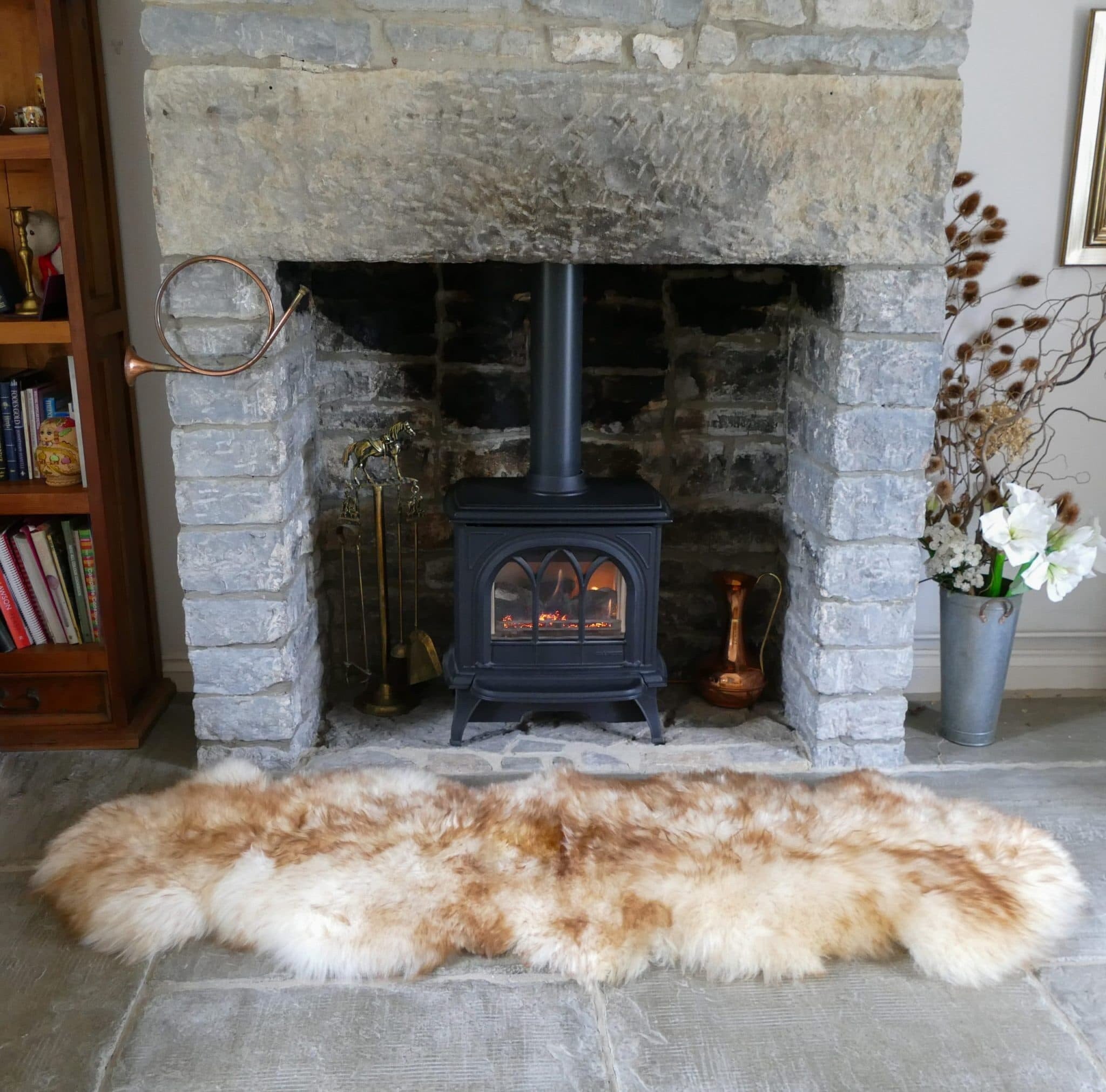 Sheepland Quad Sheepskin Fur Rug - Various Colours