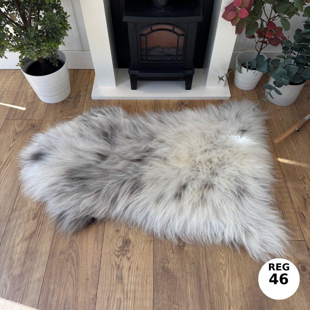 100% Undyed Rare Breed Sheepskin Rugs - Regular 46