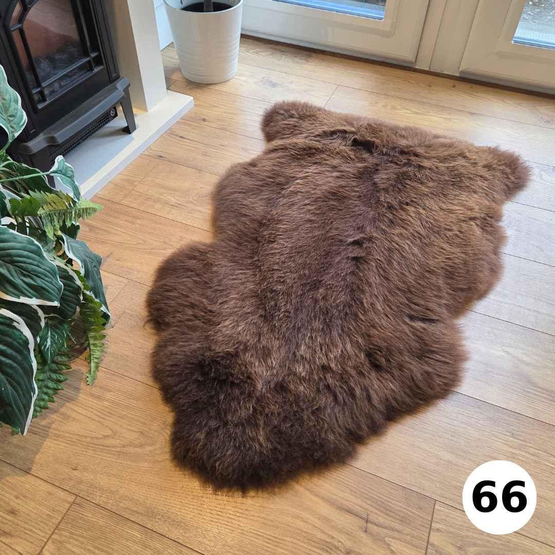 100% British Undyed Rare Breed Sheepskin Rug - 66