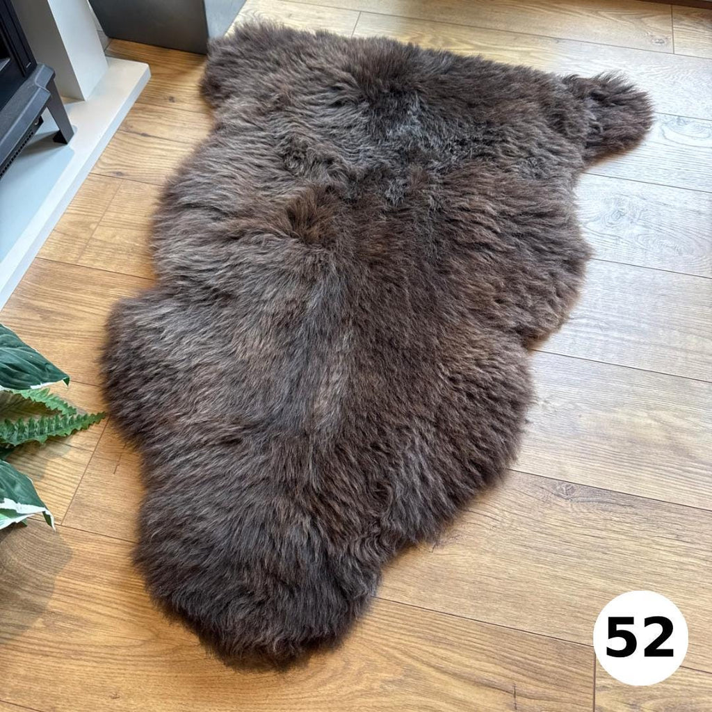 100% British Undyed Rare Breed Sheepskin Rug - 52