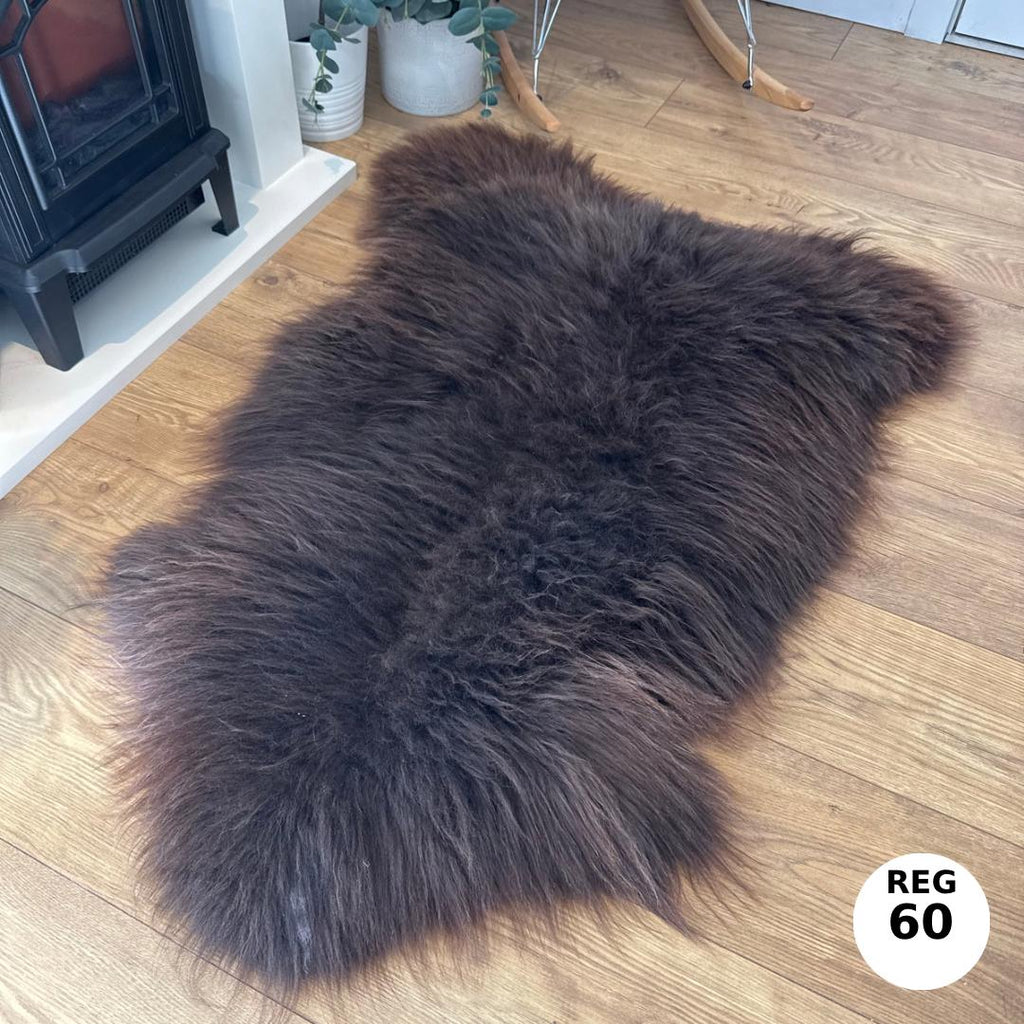 100% Undyed Rare Breed Sheepskin Rugs - Regular 60